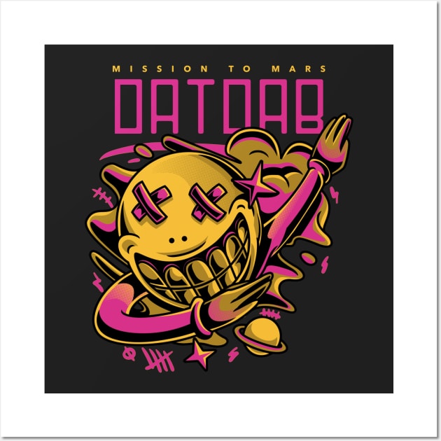 funky-t-shirt-design-generator-featuring-a-dabbing-character Wall Art by Falameurei